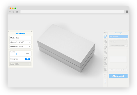 Step 1: Choose your custom box and start designing